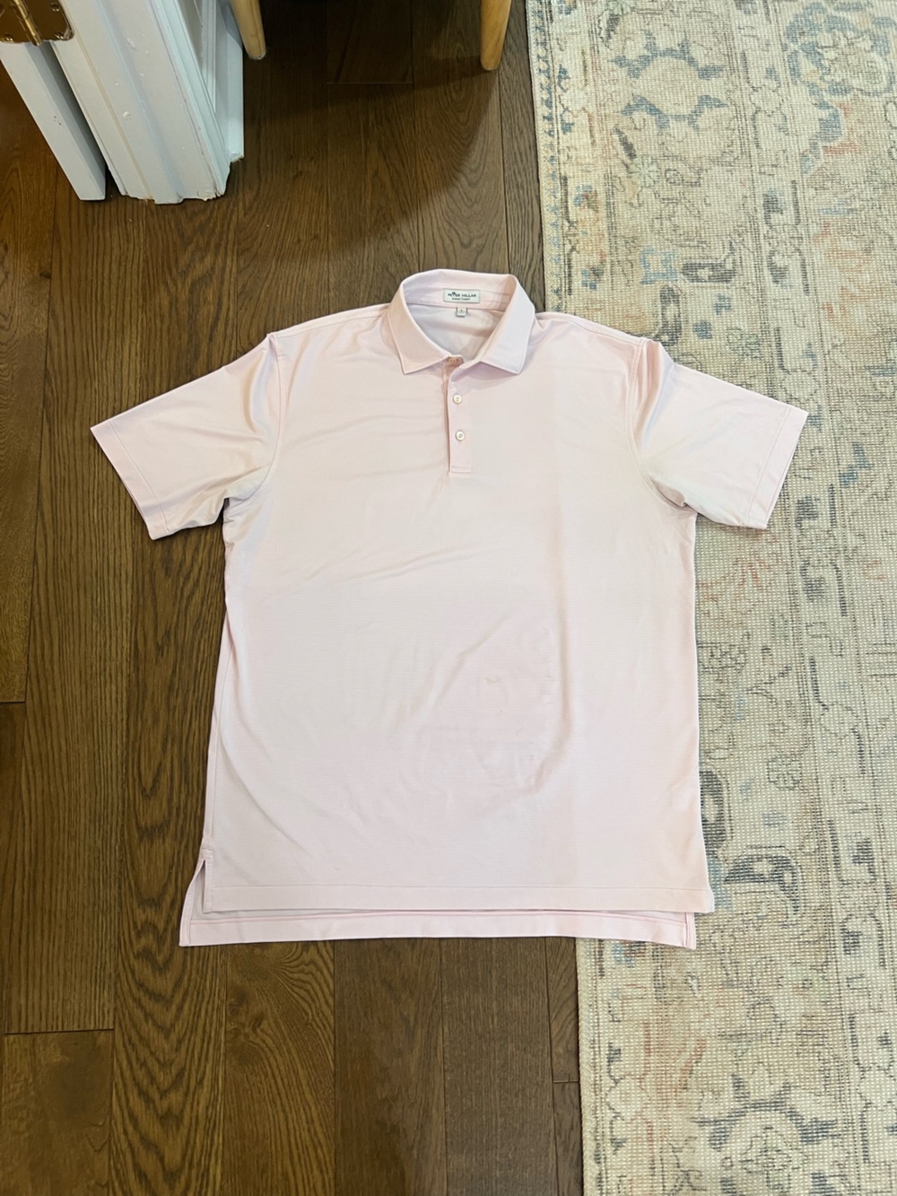 Peter Millar Light Pink Polo Shirt - Classic Collared Short Sleeve